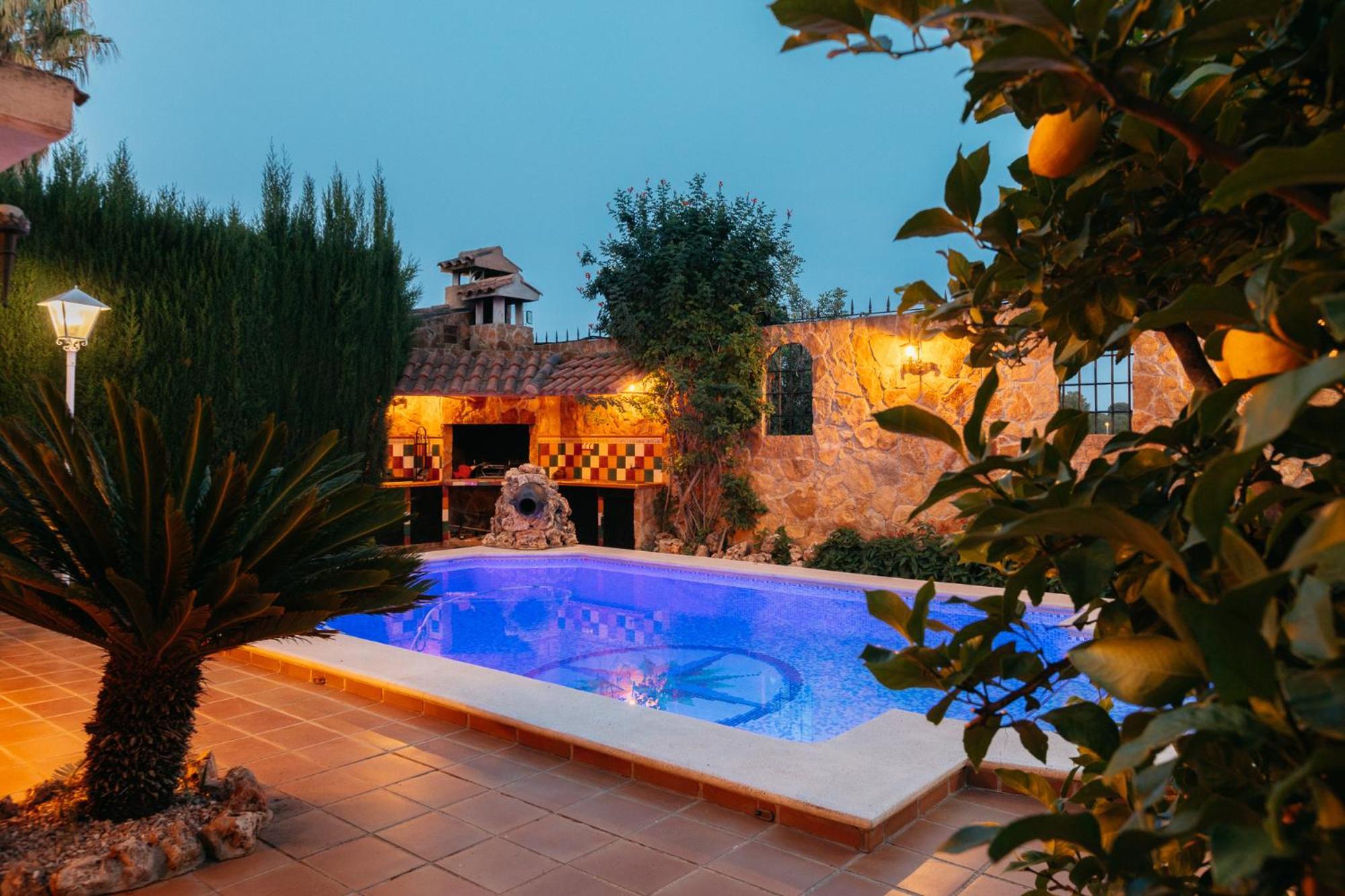 Chalet, Villa Rodeada De Naturaleza Piscina A Doce Klm De Valencia Y 7 Del Aeropuerto ภายนอก รูปภาพ