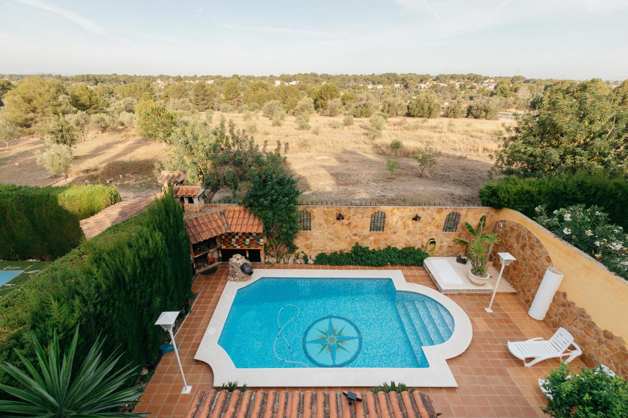 Chalet, Villa Rodeada De Naturaleza Piscina A Doce Klm De Valencia Y 7 Del Aeropuerto ภายนอก รูปภาพ