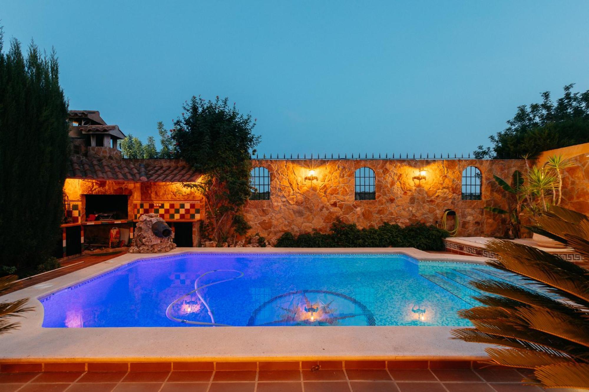 Chalet, Villa Rodeada De Naturaleza Piscina A Doce Klm De Valencia Y 7 Del Aeropuerto ภายนอก รูปภาพ